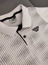 Polo dla chłopca 98 104 koszulka biała Armani Tommy Hilfiger