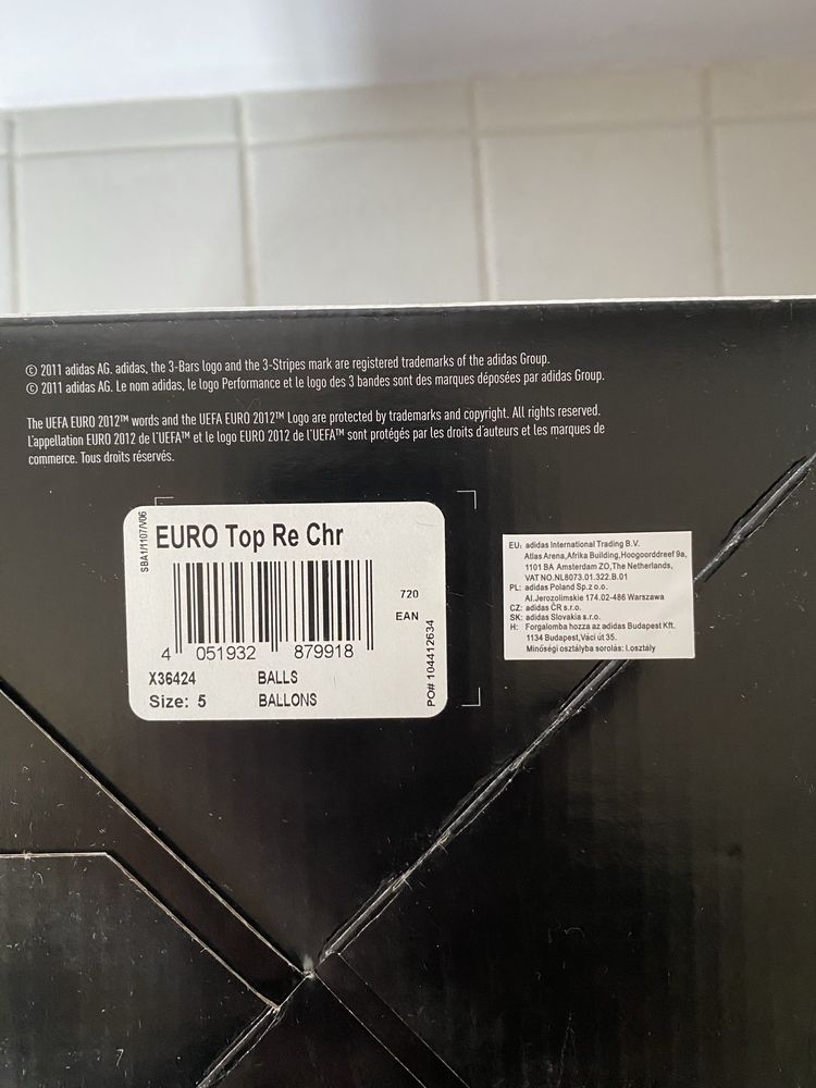 Piłka nożna Adidas Tango 12 EURO 2012