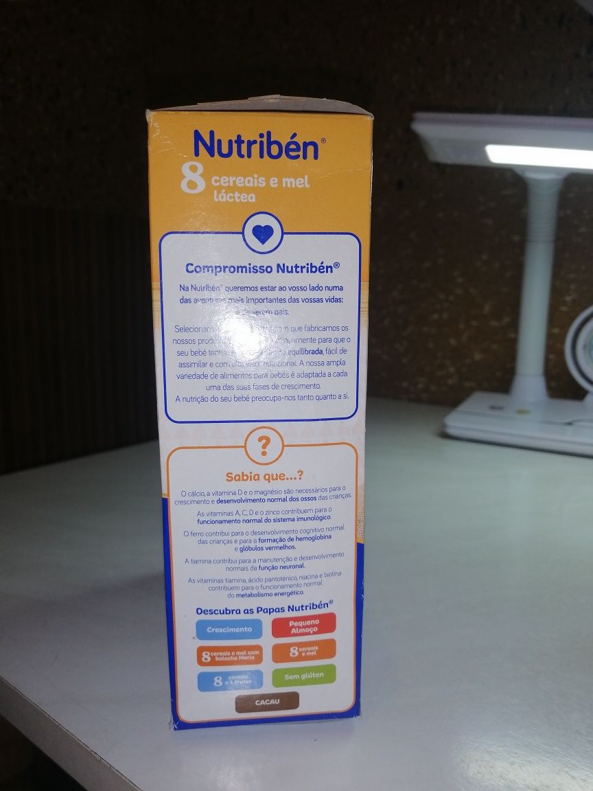 Мультизлаковая молочная каша молочна кашка Nutriben 8 злаков Нутрибен