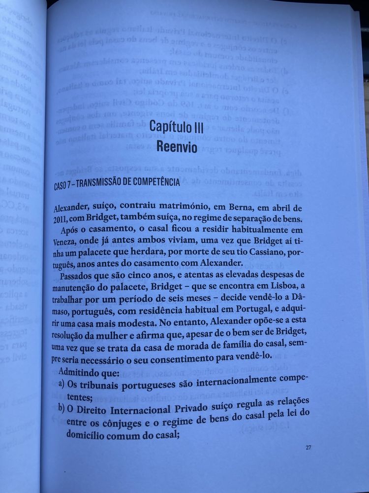 Casos práticos Direito Internacional Privado com resoluçao