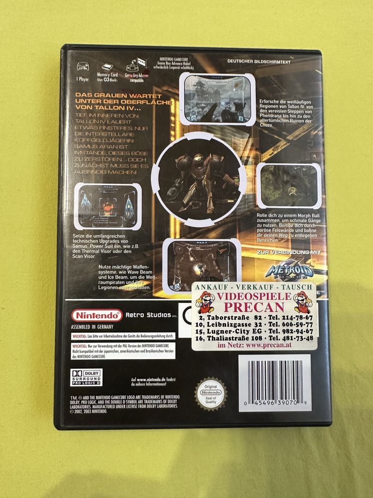 METROID prime na Nintendo GameCube