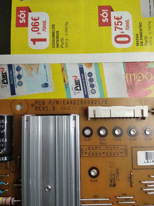 Placa Fonte de Alimentação LG Referência EAX628.65401/8