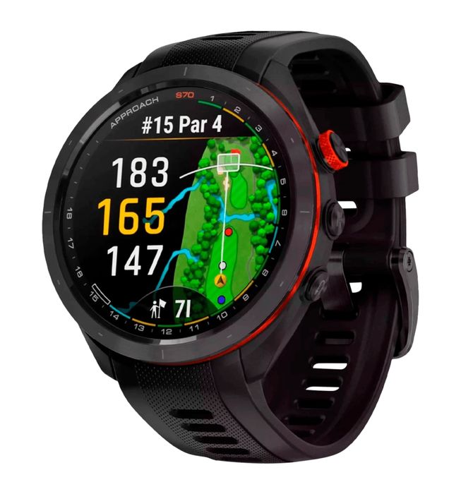 Garmin Approach S70 47mm B. Ceramic Bezel w. Black S.Band 010-02746-02