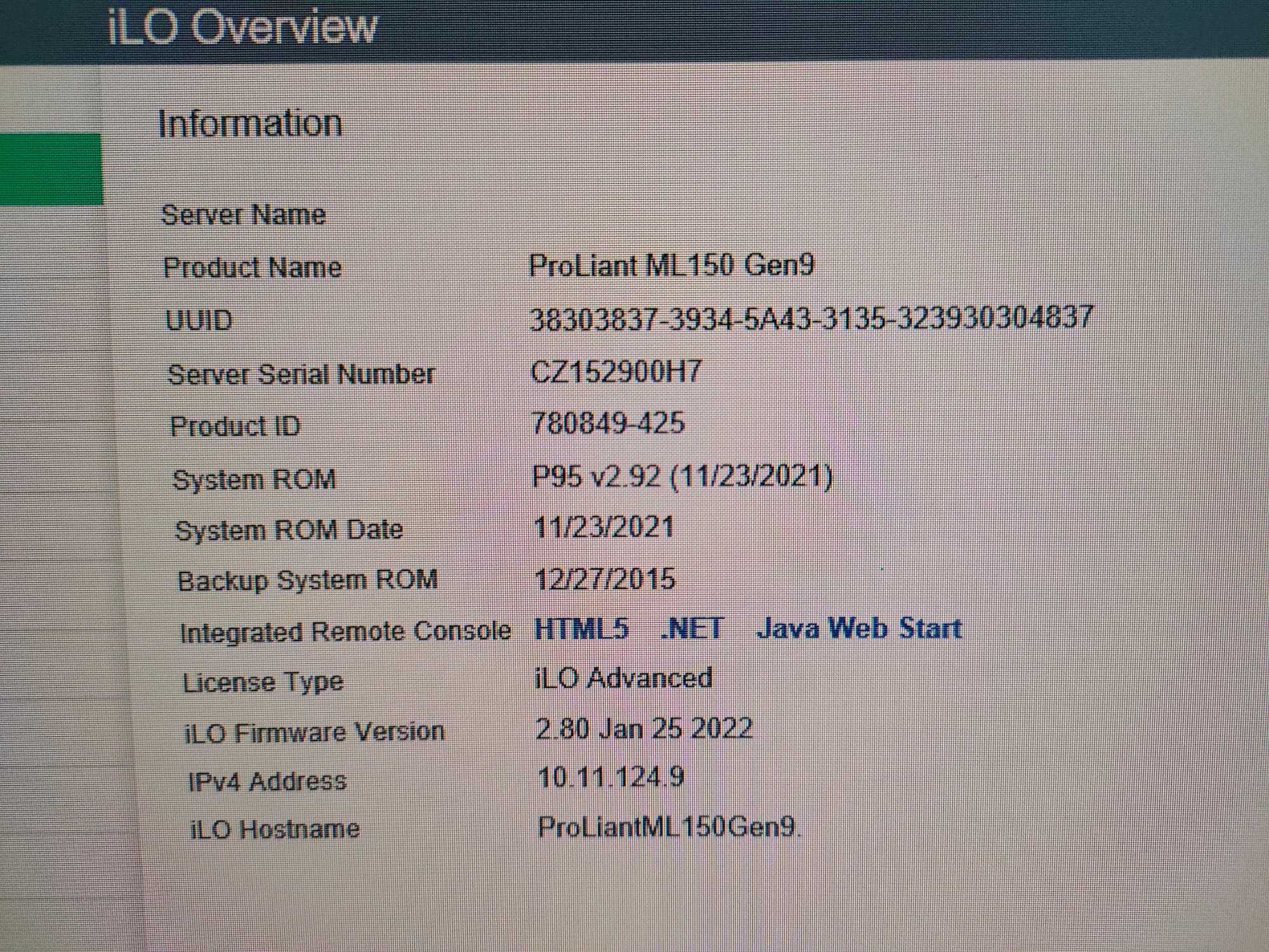 Сервер HP ProLiant ML150 Gen9 E5-2620 v3/64Gb/4*1Tb