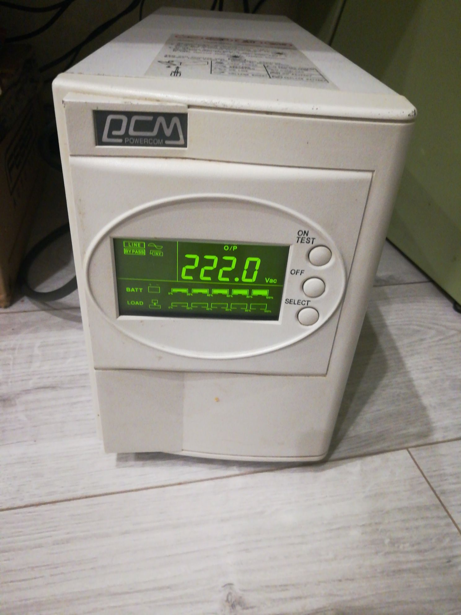 Безперебійник Powercom SMK-800A-LCD (б.у.) сінусоїда