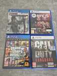Call of duty vanguard, gta V, UFC 5, Tomb raider