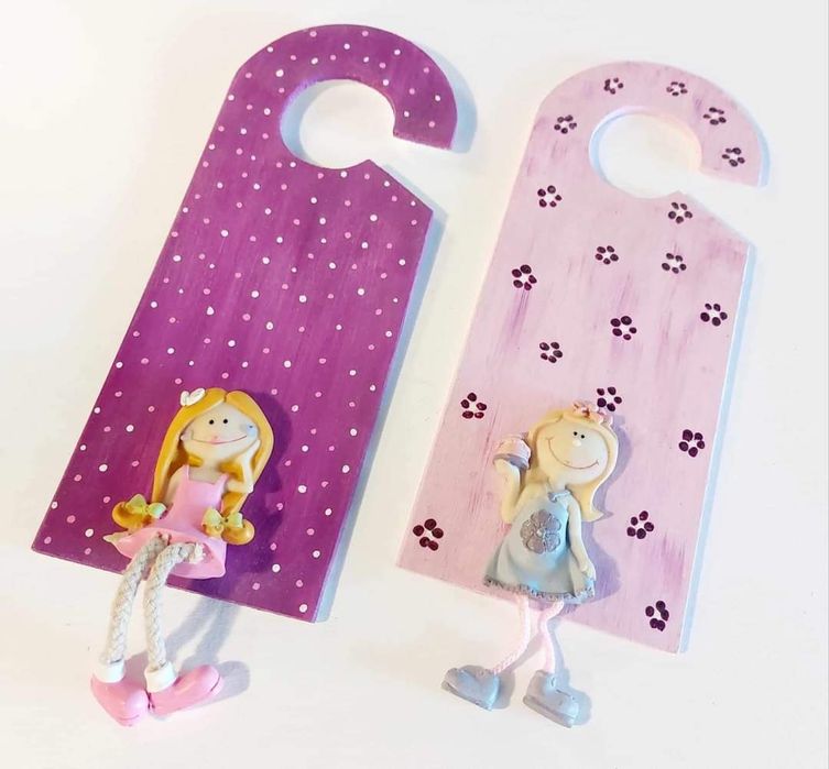 Placas de porta para quarto de meninas