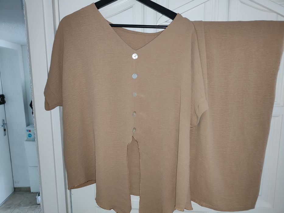 Komplet bluzka plus szerokie