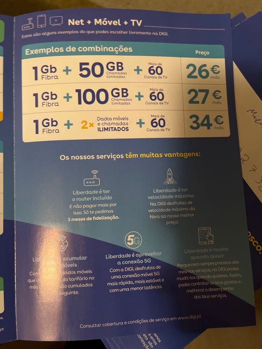 Contrato Digi para casa