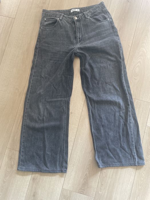 Szerokie spodnie jeansy Pull&bear 38