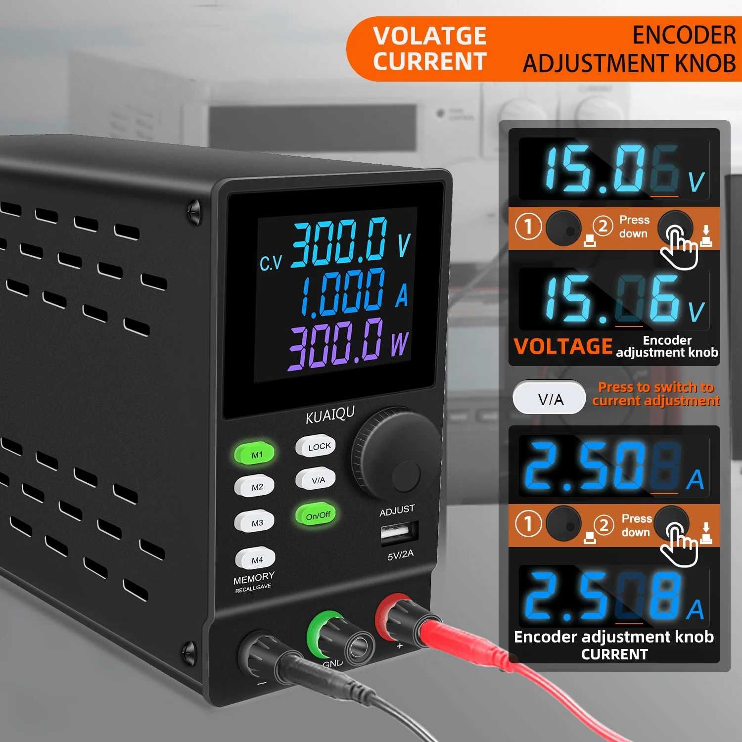 Zasilacz programowalny laboratoryjny 300W 30V 10A RS232 USB