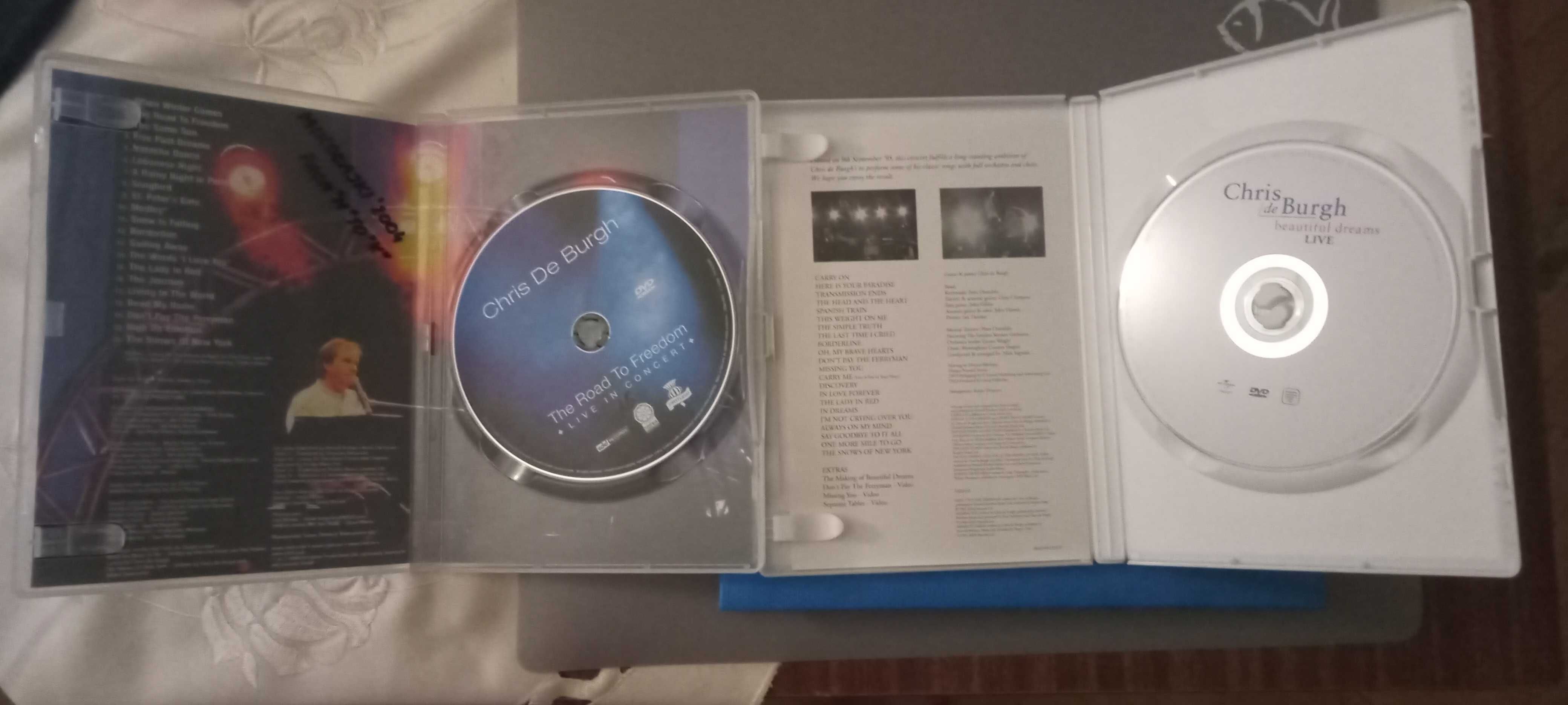 Chris de Burgh, zestaw DVD beautiful dream & The road to freedom live