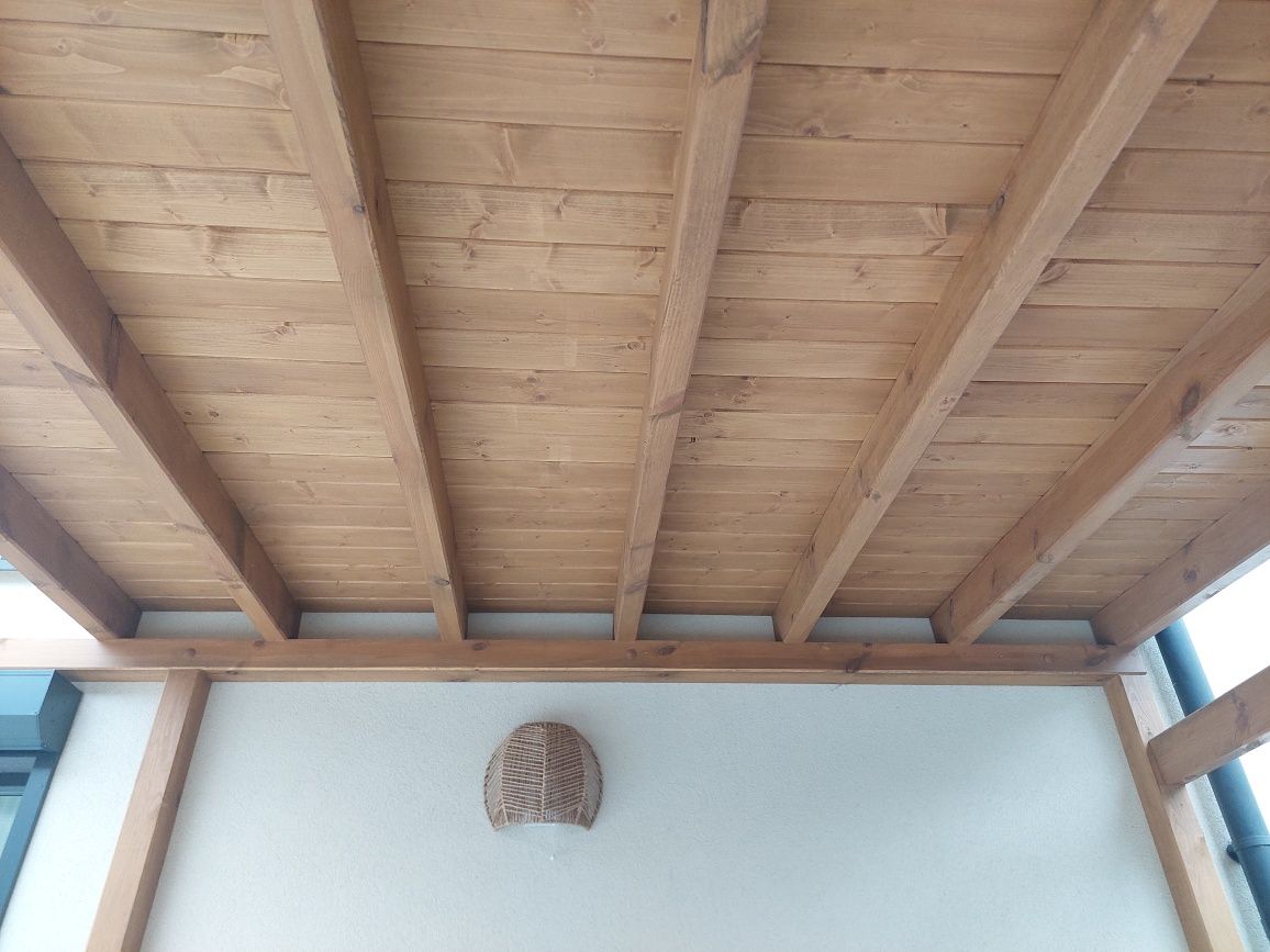 Zadaszenie tarasu altanka pergola konstrukcja drewniana