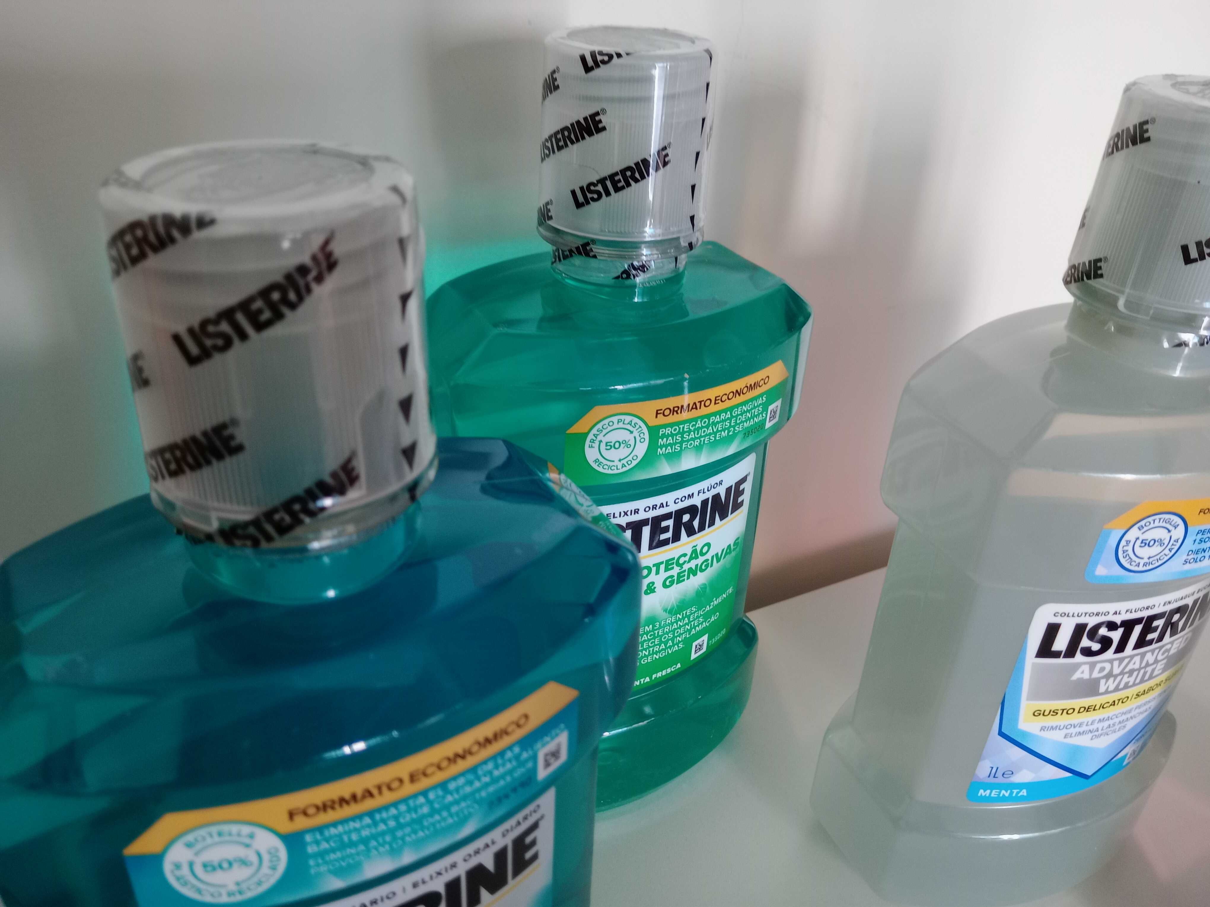 LISTERINE 1L! Advance White • Total Care • Dentes Gengivas • Mentol