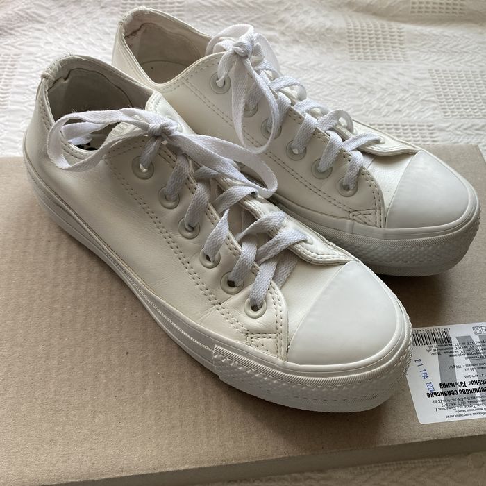 Конверсы converse высокие кеды 37 размер белые