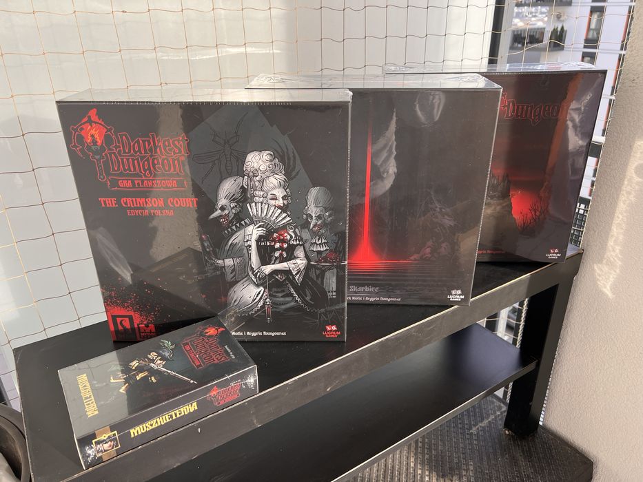 Gra planszowa: Darkest Dungeon +dodatki, wyd. Lucrum Games