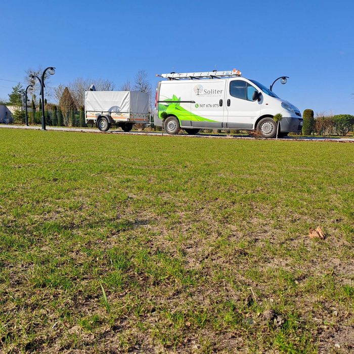 Usługi ogrodnicze, zakładanie trawników, glebogryzarka separacyjna