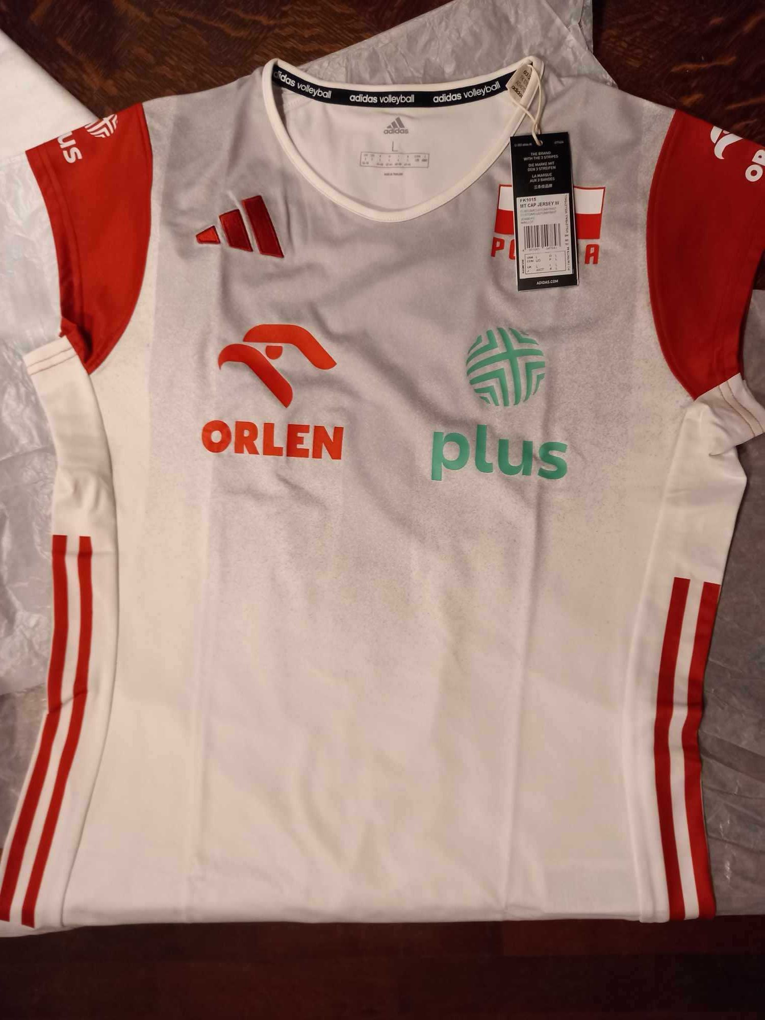 Adidas Volleyball damska koszulka siatkówka L - nowa