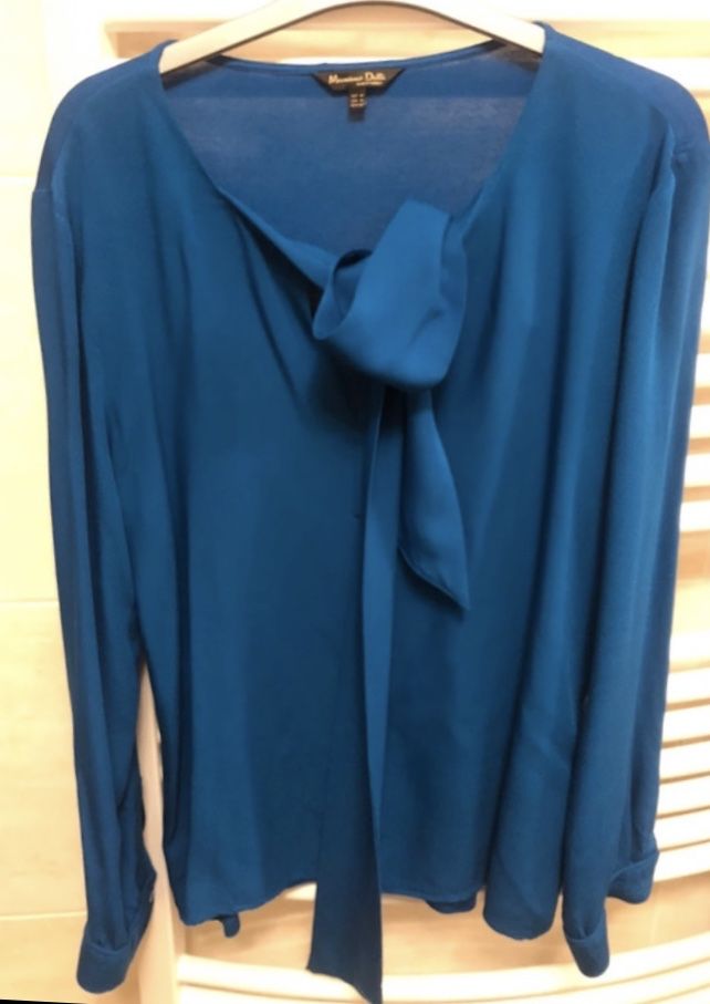 Bluzka z wiazaniem Massimo Dutti  M
