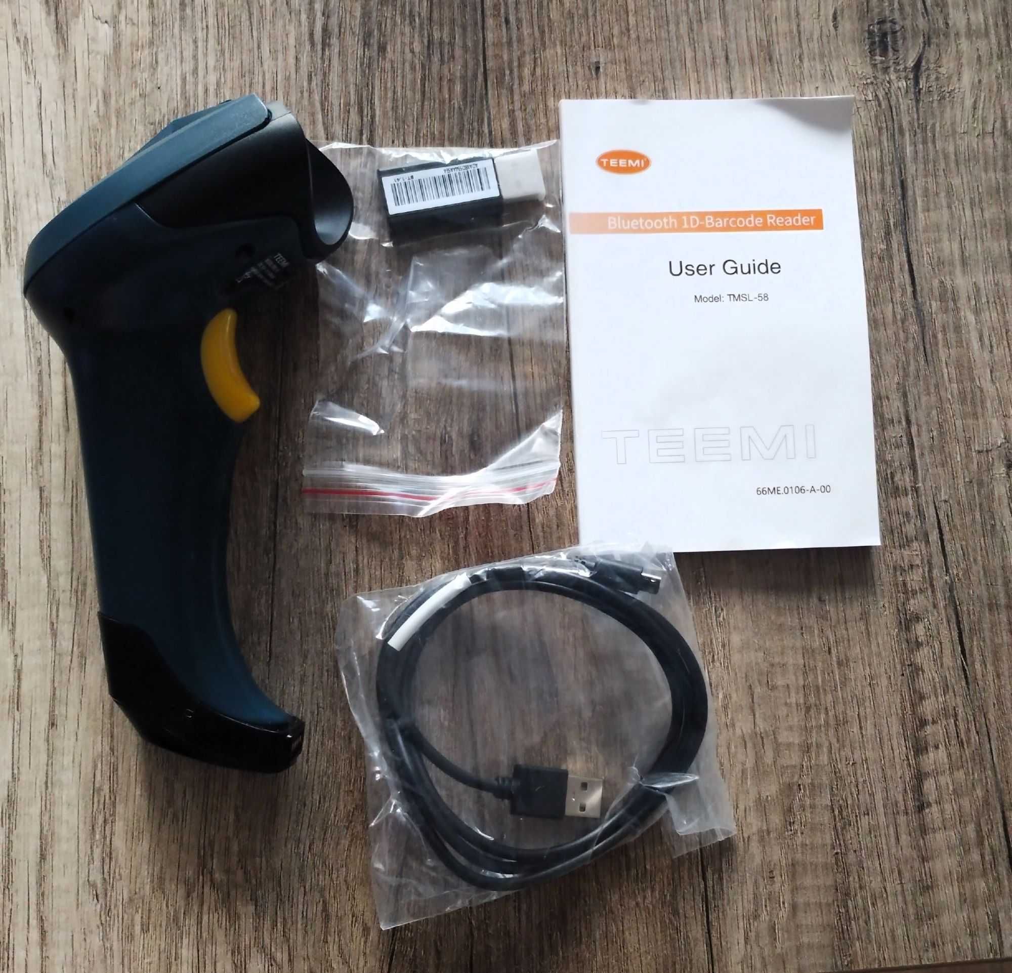 TEEMI TMSL-58 Bezprzewodowy Skaner kodów kreskowych Bluetooth 2.4G