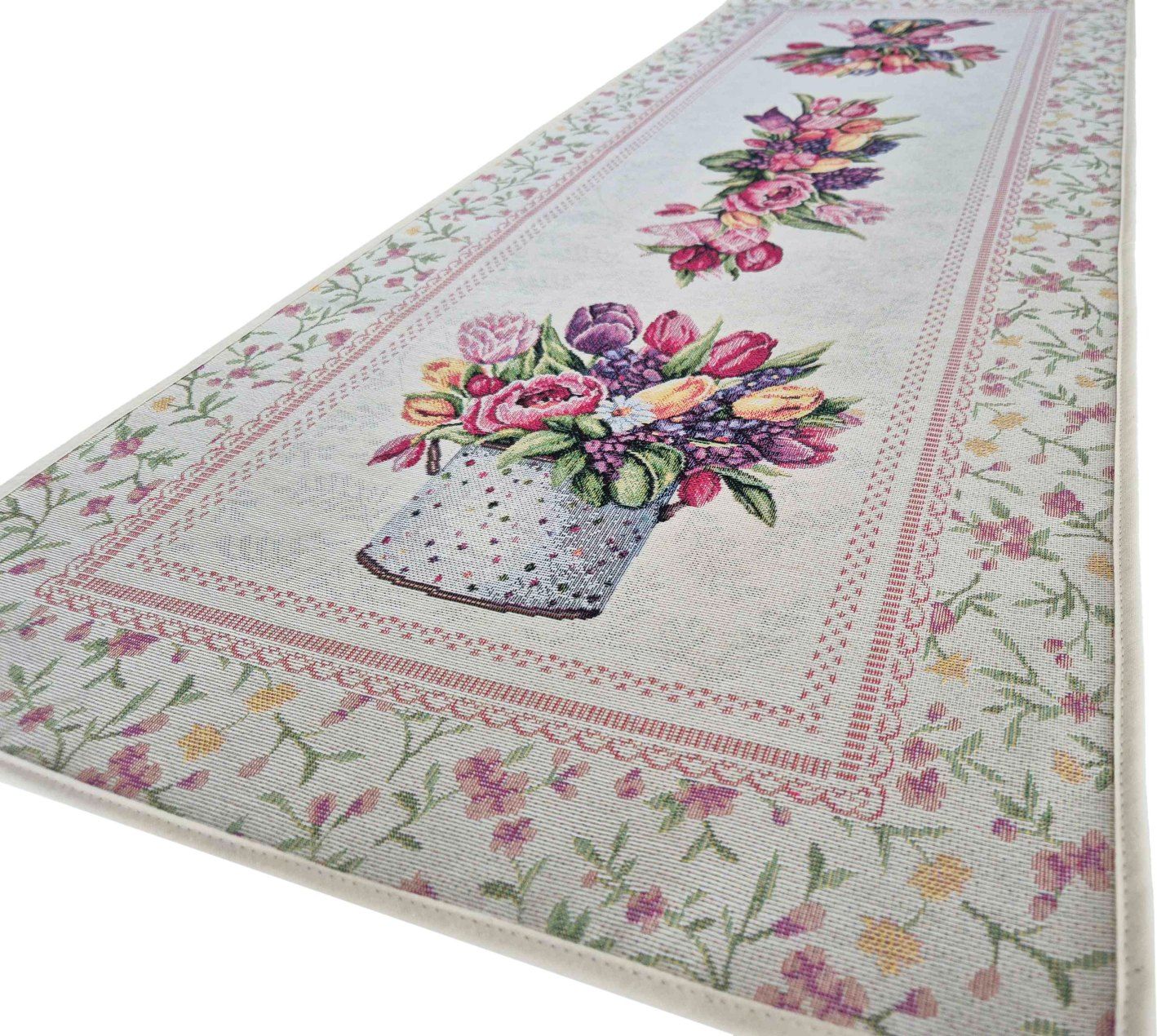 Bieżnik 45x140 cm V99 gobelinowy Tulipany