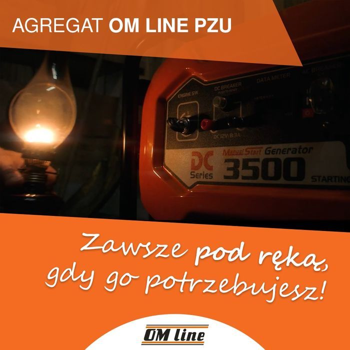 Oleo Mac Om Line Pzu 35 Dcs Agregat Generator Prądotwórczy  Avr 3,1Kw