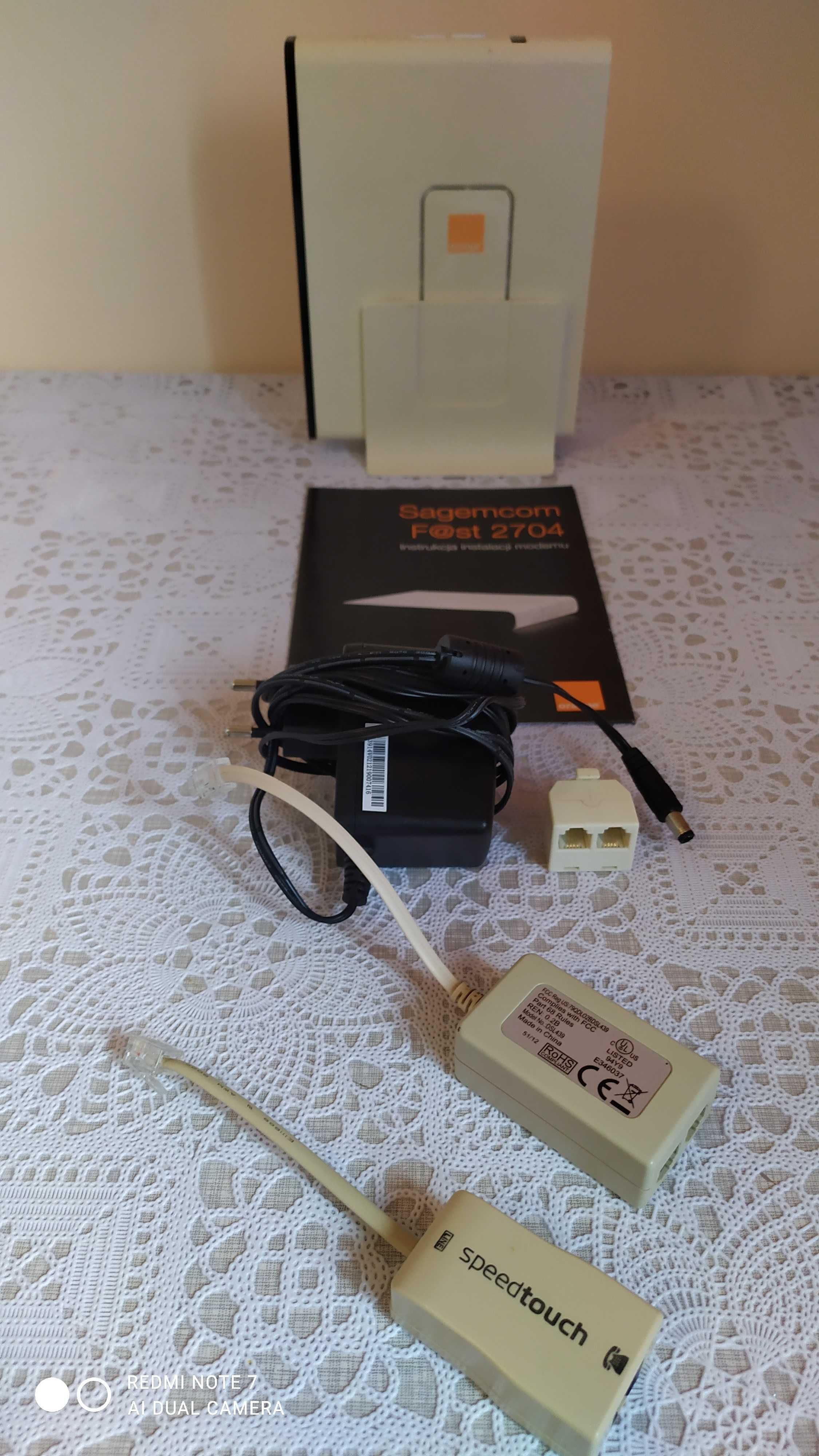 Modem WiFi Router SagemCom Fast 2704 ORANGE
