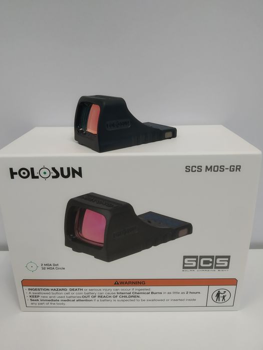Коліматорний приціл Holosun  SCS MOS GR з сонячною панеллю