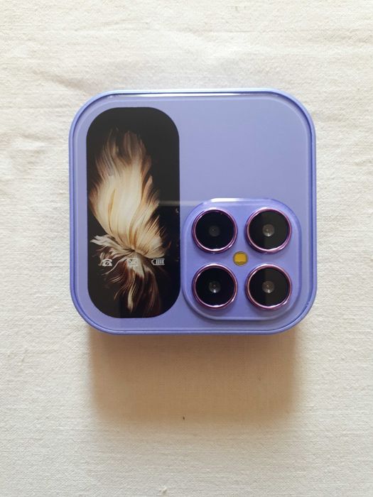 Телефон міні і17 фліп GSM 2 SIM SERVO purple