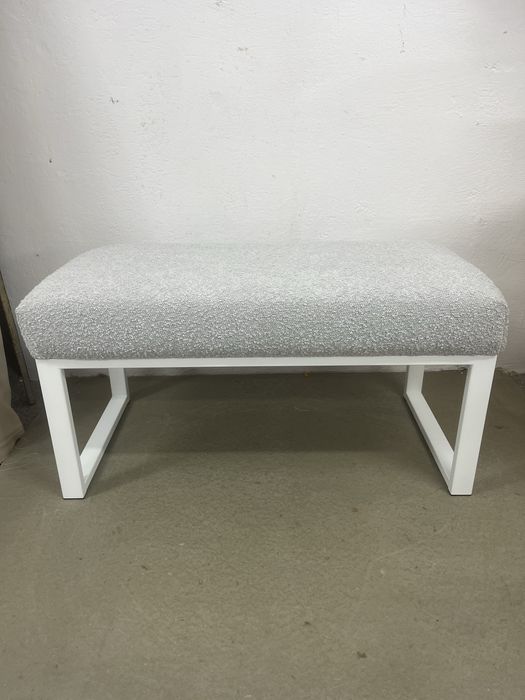 Ławka Klara Loft Tapicerowna NA WYMIAR Personalizacja METALOWA