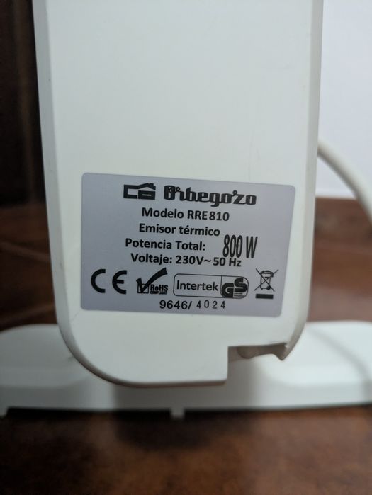 Emissor Térmico Orbegozo RRE 810
