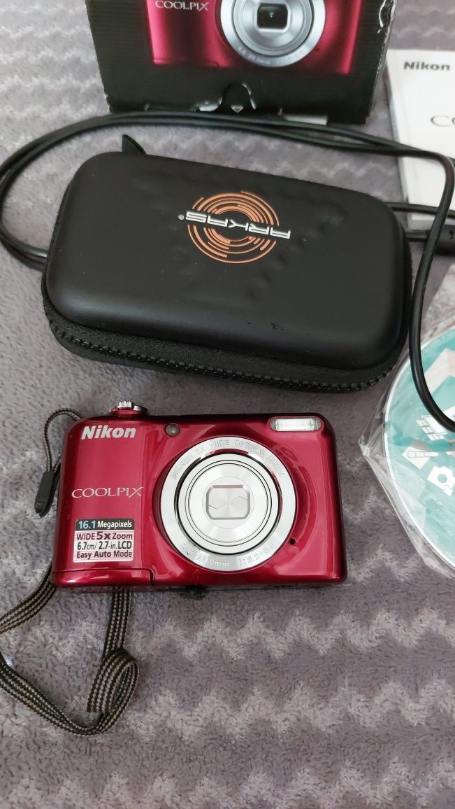 Nikon coolpix L27 aparat fotograficzny + filmy dla każdego, stan bdb