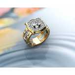Złoty sygnet z brylantem ~1.25ct