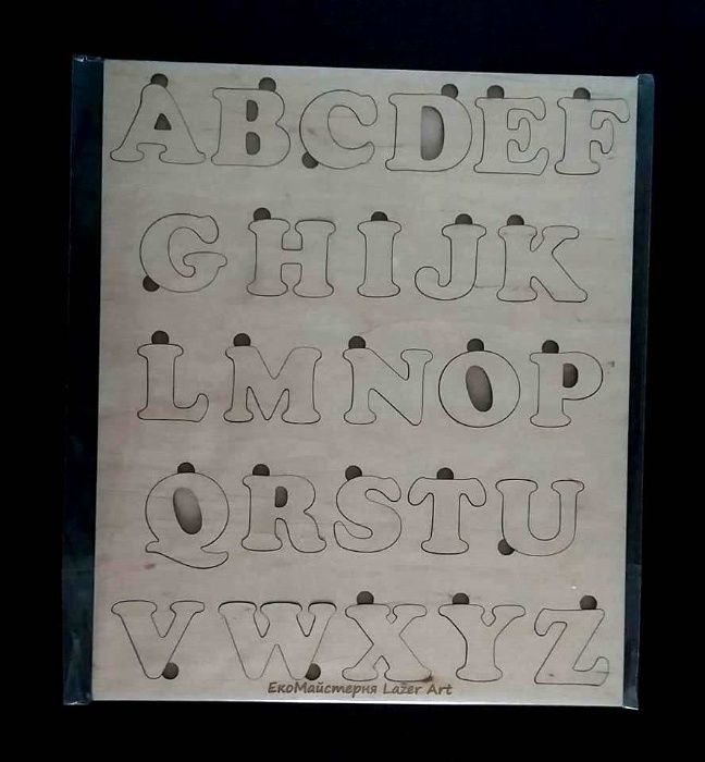 Абетка деревяна азбука деревянная сортер алфавіт пазл