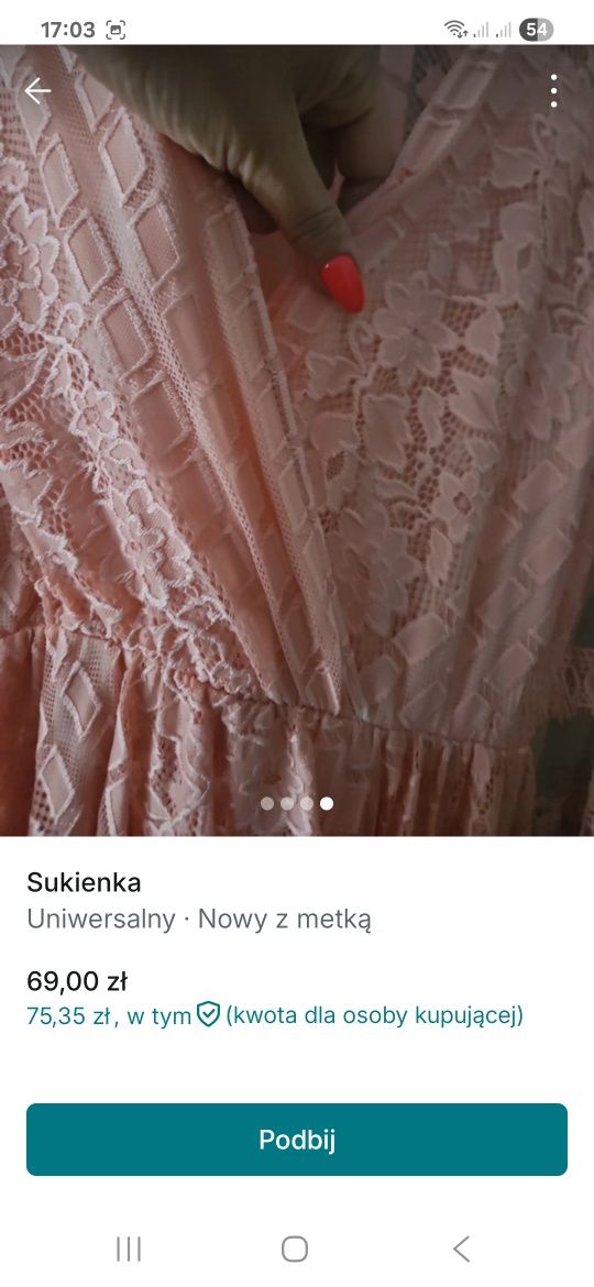 Sukienka krótka na codzień