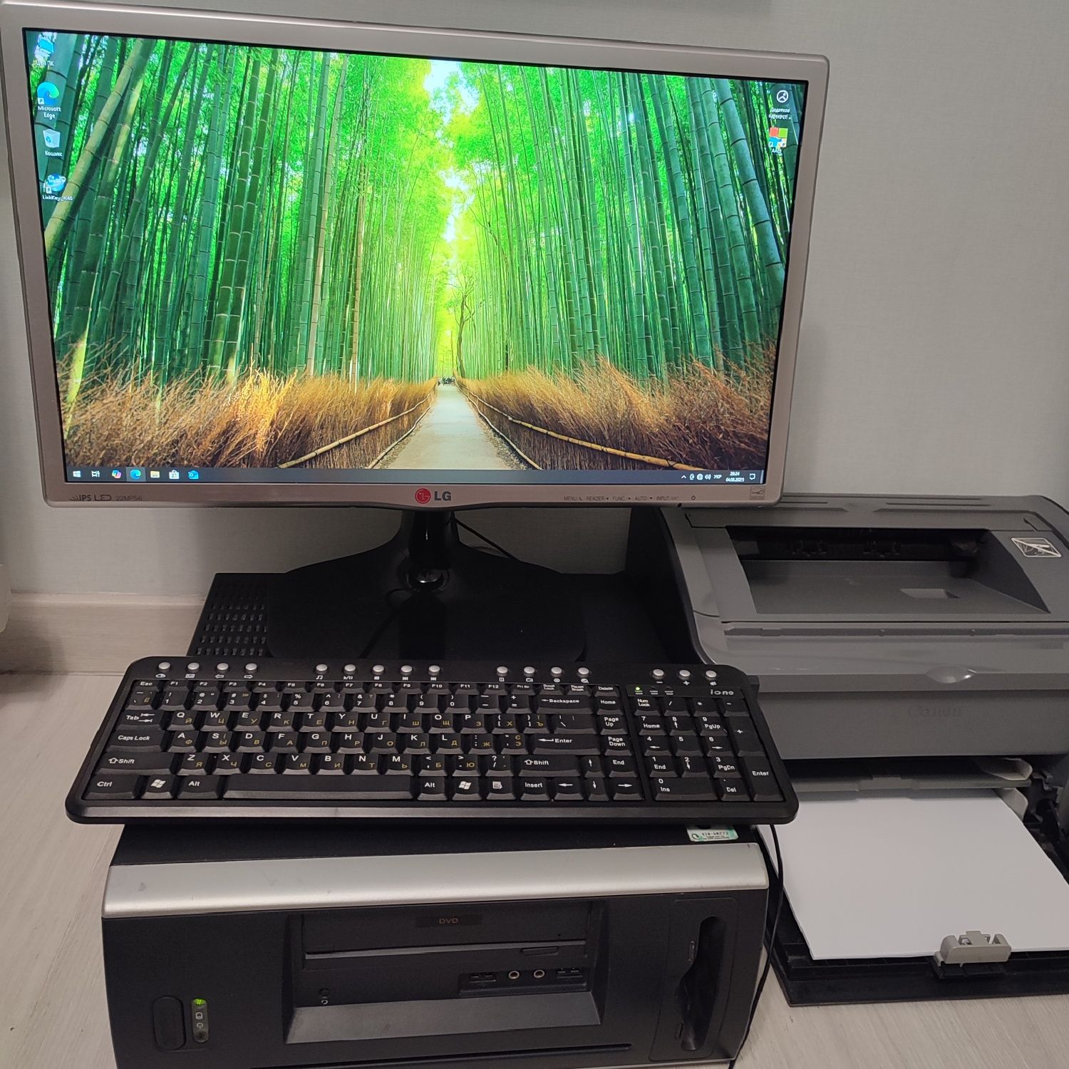 Комплект Комп'ютер Монітор LG22MP56 Принтер Canon Lbp2900 new картридж
