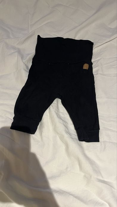Spodnie spodenki baggy czarne 68