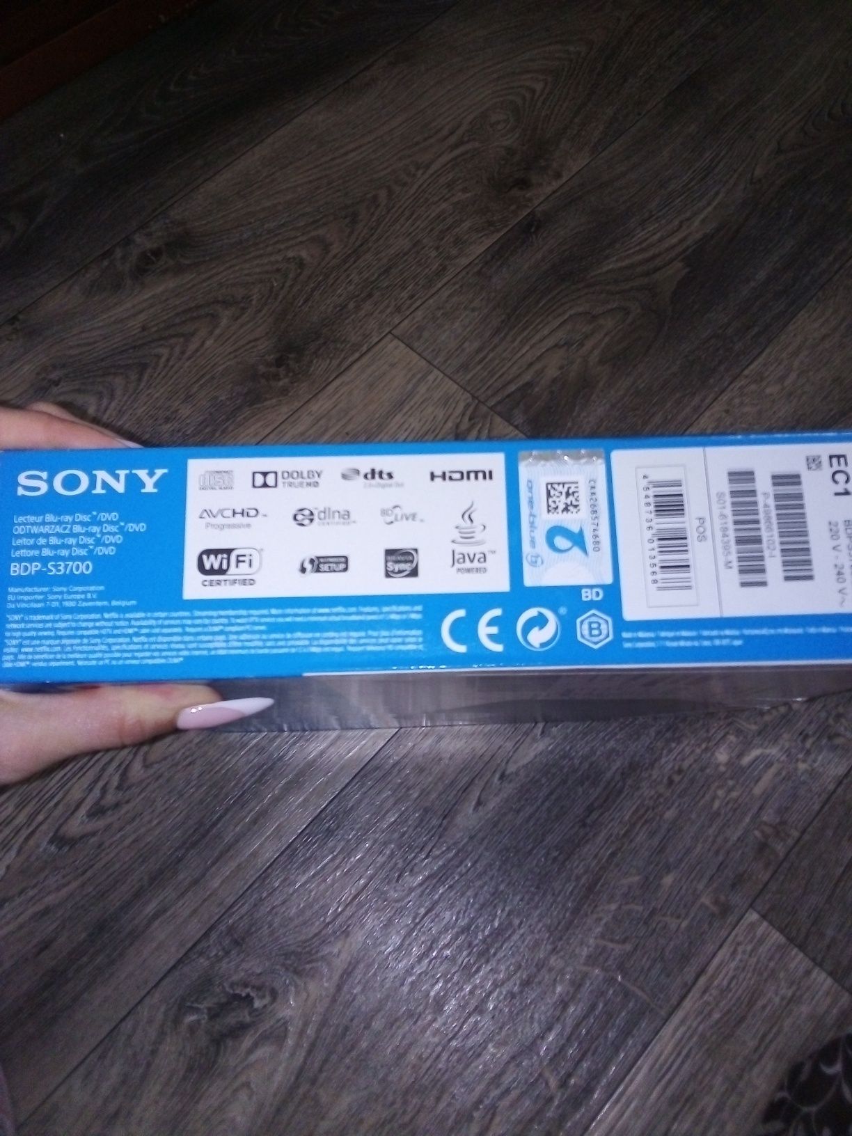 Blu-ray програвач SONY BDP-S3700 новий