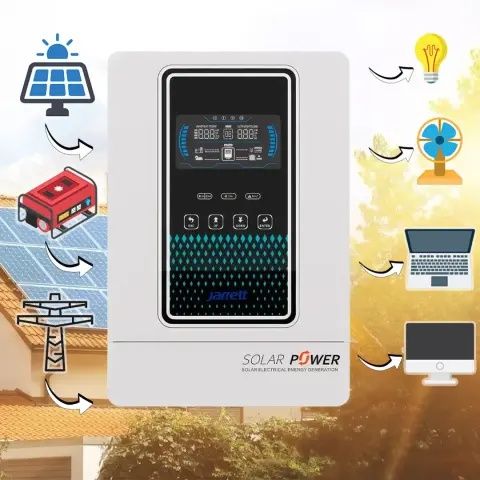 Гибридный инвертор с чистой синусоидой на 24 Вт Jarrett 3.2KVA