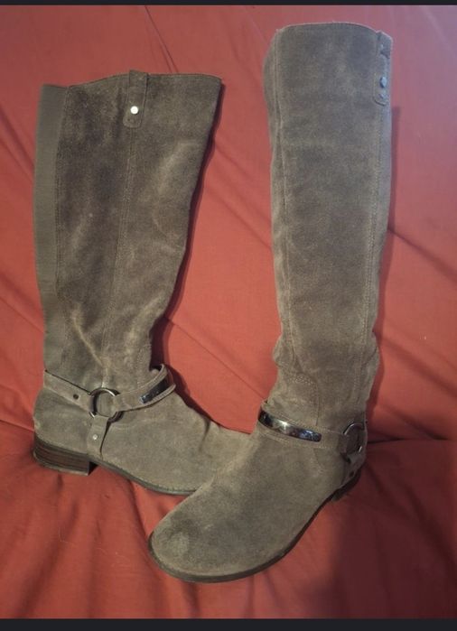 Чоботи з натуральної замші