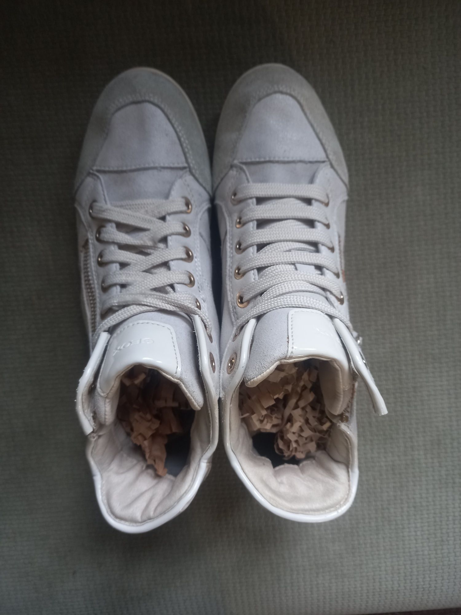 Białe trampki sneakersy Geox Myria 37