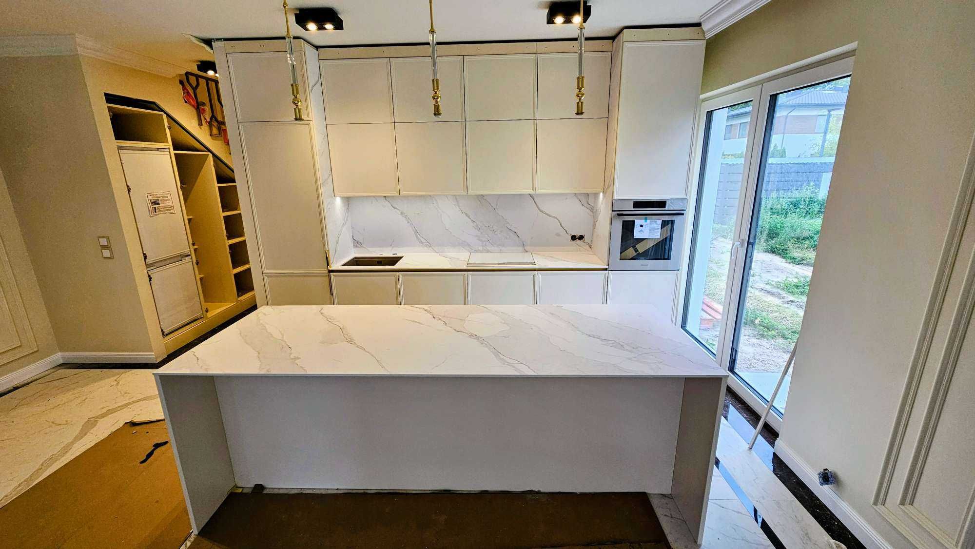 Blat kuchenny kompozyt kamień akrylowy Grandex Corian Staron bez spoin