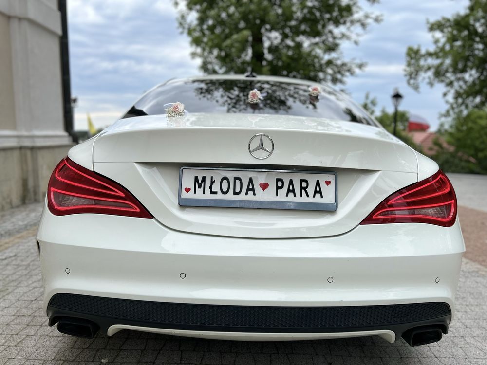 Mercedes do ślubu Auto do ślubu mercedes AMG CLA + Dekoracje weselne