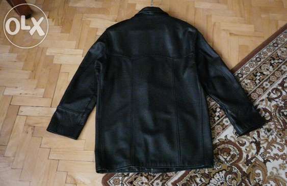 Płaszcz skórzany kolor czarny Korycki roz. L 22 % ceny sklepowej.