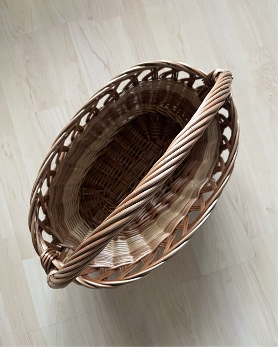 Duży kosz wiklinowy - ażur