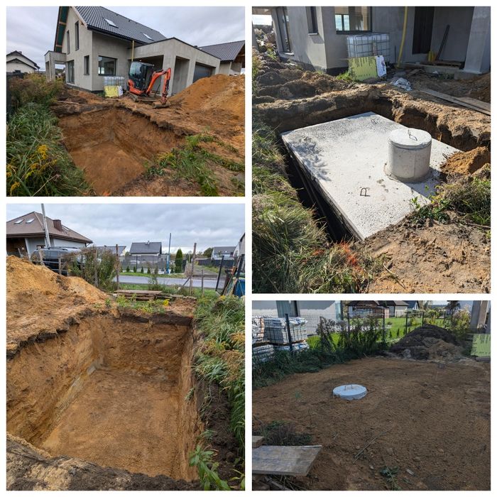 Usługi minikoparką, prace ziemne, wykopy