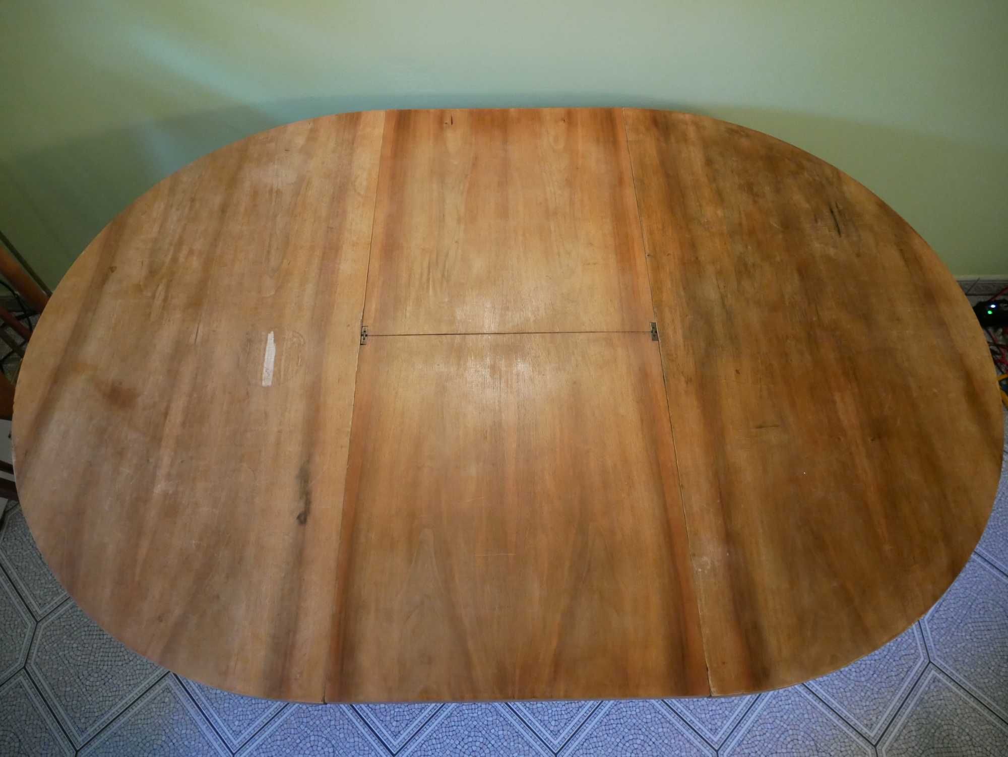 Stół PRL - 110 cm rozsuwany na 158/110 cm + dostawka do 353 cm / dowóz