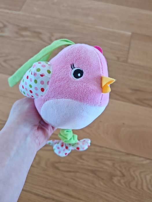 Zawieszka z pozytywką do wózka, fotelika, łóżeczka, grajacy ptaszek