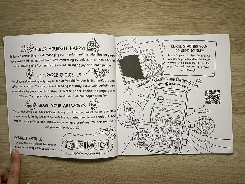 Livro de colorir Spooky Cutie NOVO