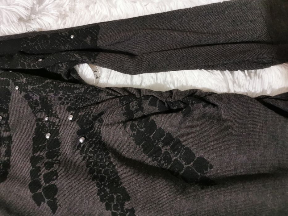 Długa tunika/sukienka ciemny szary kolor